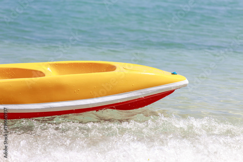 kayak on the tropical beach © PRASERT