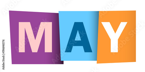 "MAY" Vector Letters Icon