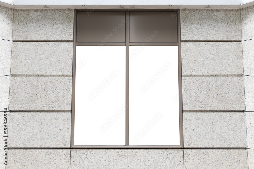 Fototapeta premium Shop Boutique Store Front with Big Window and Place for Name
