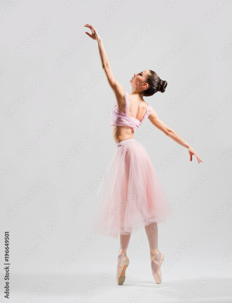 Naklejka premium Ballerina (on grey version)
