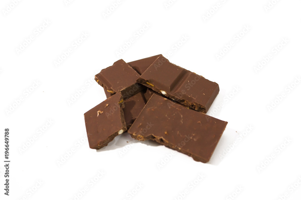 chocolate bar sweet isolated on white background. chocolate bar sweet isolated on white background.