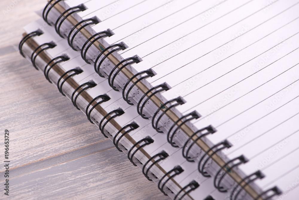 Spiral rings of notebook. Mockup. Spiral rings of notebook. Mockup.
