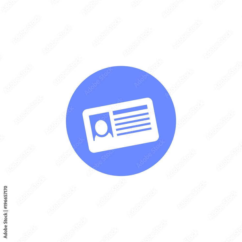 Color round illustration of the icon of personal affairs Color round illustration of the icon of personal affairs