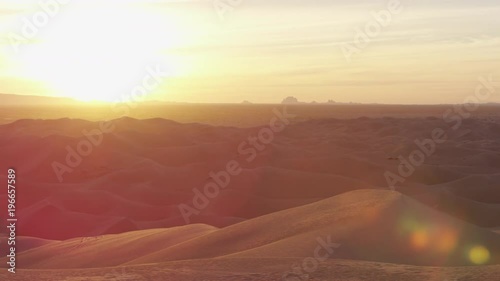 Pan left view of sand dunes