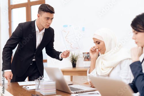 Wallpaper Mural A man makes a claim to a woman wearing a hijab. Torontodigital.ca