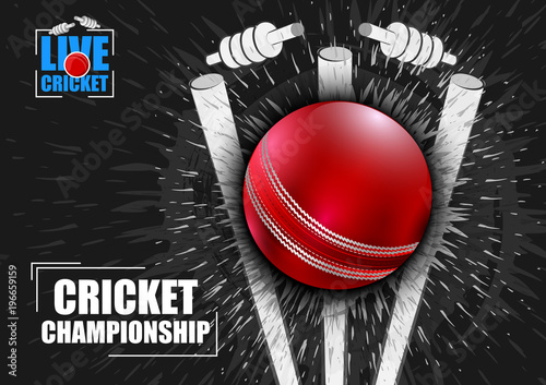 Sports background for the match of Cricket Championship Tournament