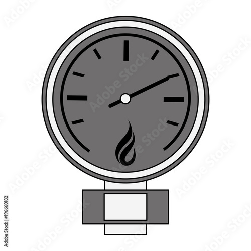 Natural gas pressure meter vector illustration graphic design