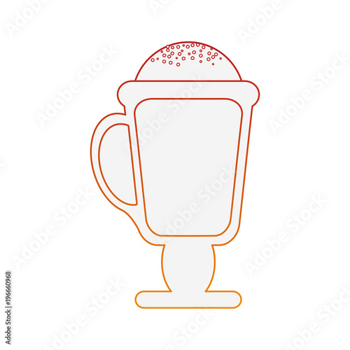 Capuccino coffee cup vector illustration graphic design