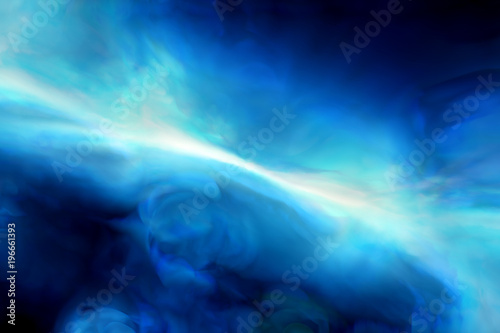 Blue glowing plasma watercolor concept