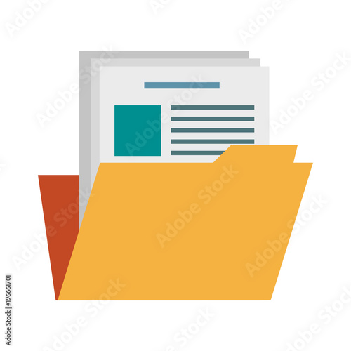 Folder document symbol vector illustration graphic design photo