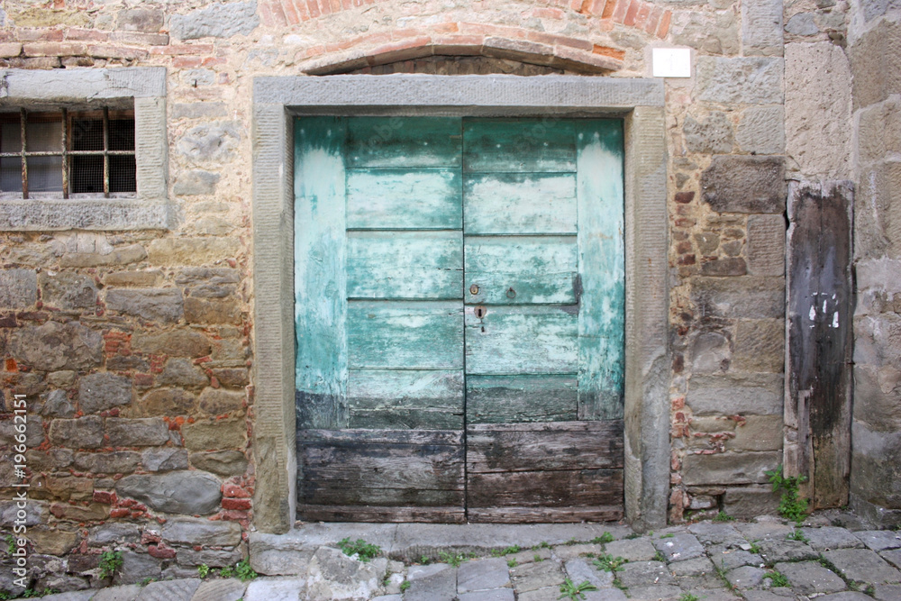 Wooden antique door