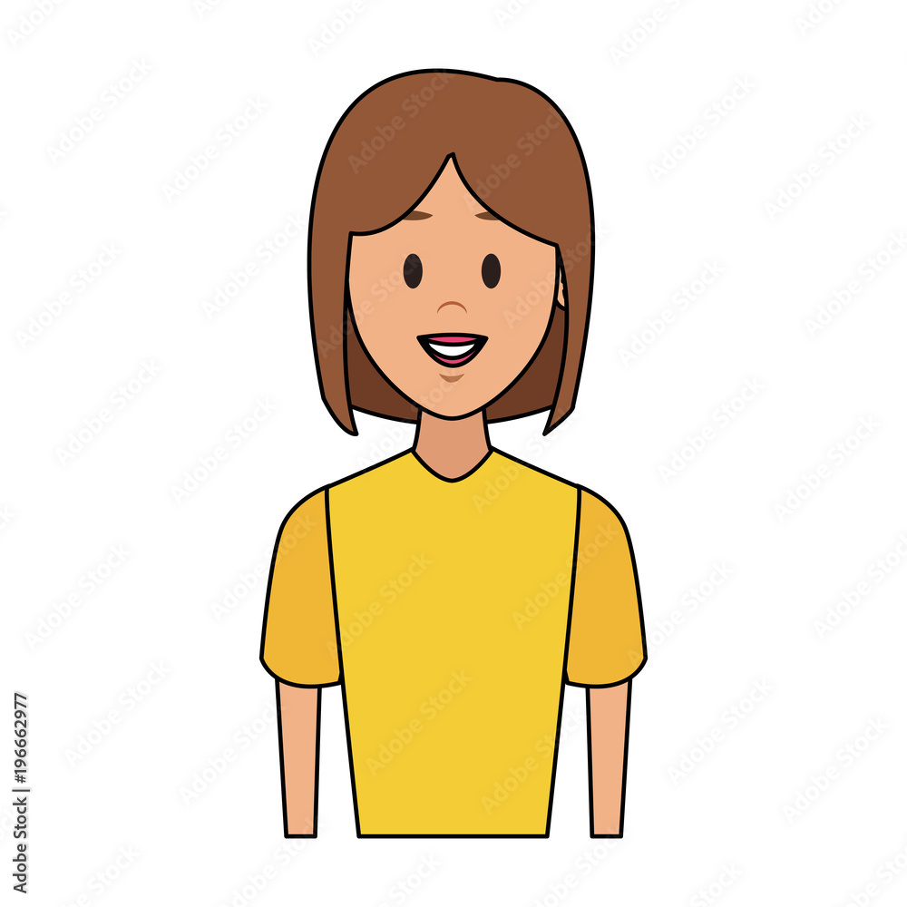 Young woman cartoon vector illustration graphic design Young woman cartoon vector illustration graphic design