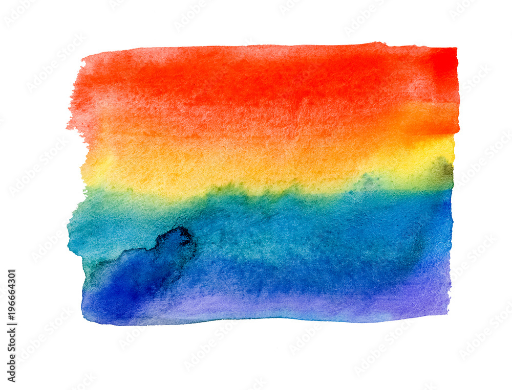 Rainbow watercolor painted background Rainbow watercolor painted background