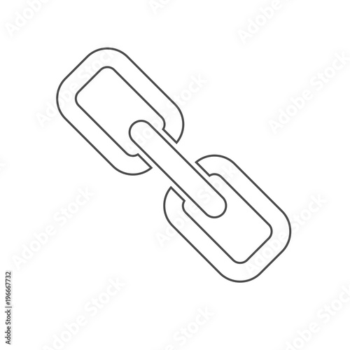 Link or chain connection icon. Vector illustration