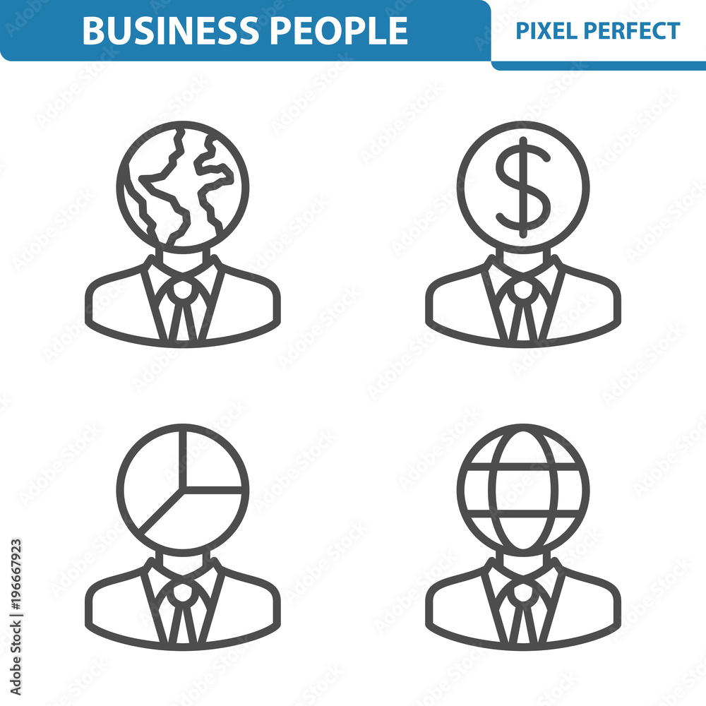 Business People Icons. Professional, pixel perfect icons depicting various business people concepts. EPS 8 format. Business People Icons. Professional, pixel perfect icons depicting various business people concepts. EPS 8 format.