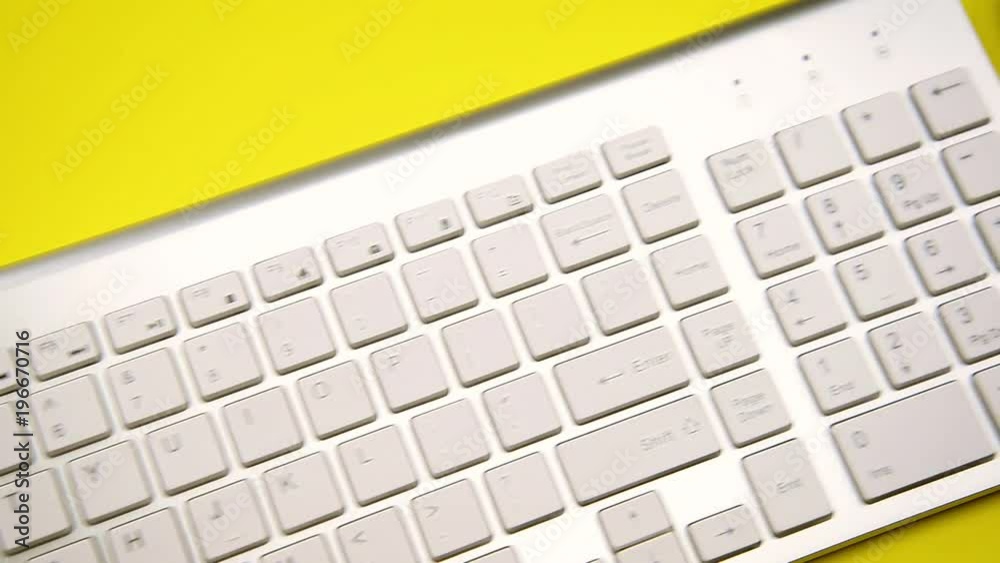 Modern Keyboard and mouse for computer Close-up