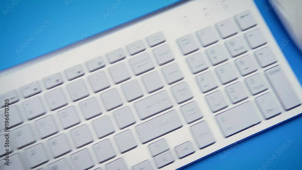 Modern Keyboard and mouse for computer Close-up Modern Keyboard and mouse for computer Close-up