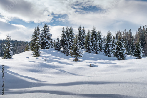 Winterlandschaft bei Reit im Winkl