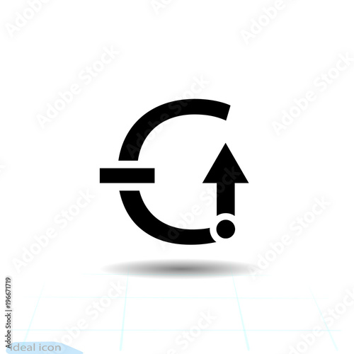 Sign antigravity space, symbol antigravity. Vector
