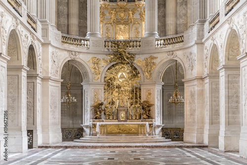 Photo Chapel in Versaille Palace, Paris, France