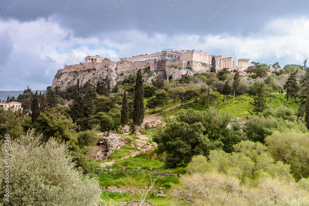 Athens - view on Acropolis hill Athens - view on Acropolis hill