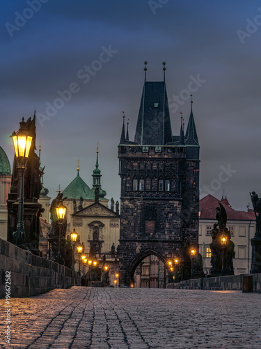 Charles Bridge at night, Prague