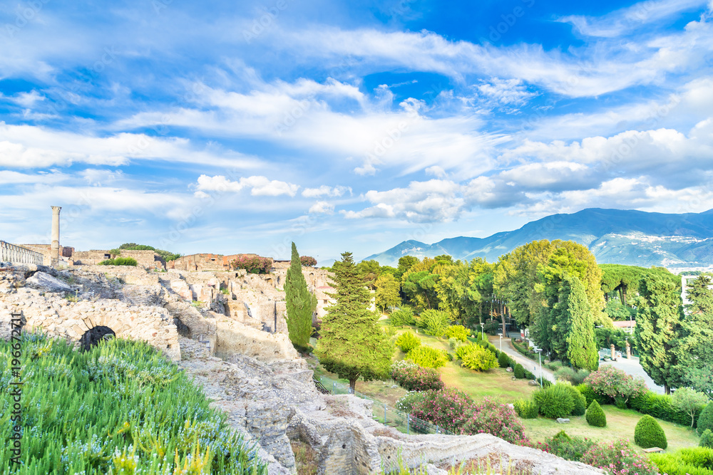 Ancient ruins of Pompeii, Italy