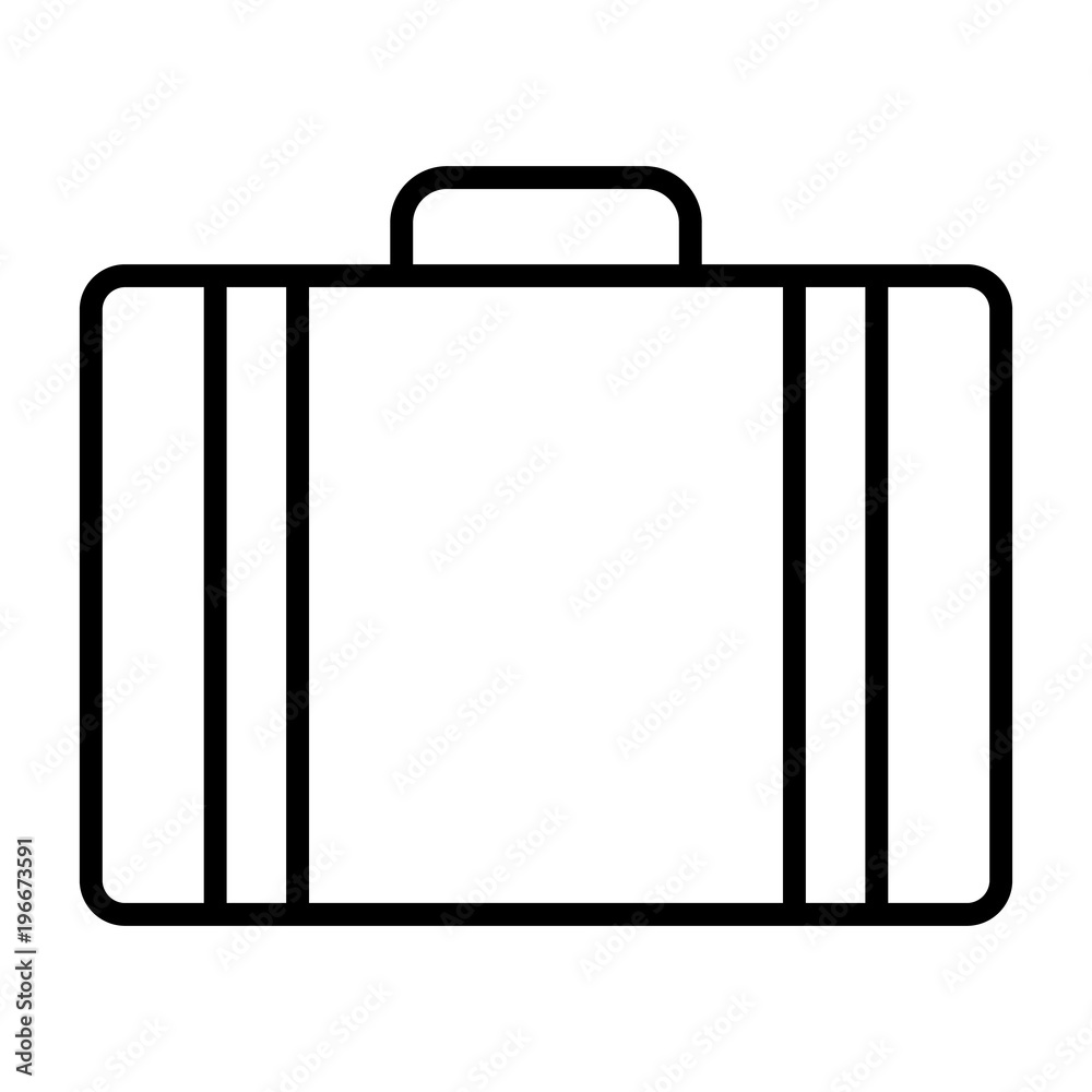 Travel Bag Pointer Line Icon. Vector Simple Minimal 96x96 Pictogram Travel Bag Pointer Line Icon. Vector Simple Minimal 96x96 Pictogram