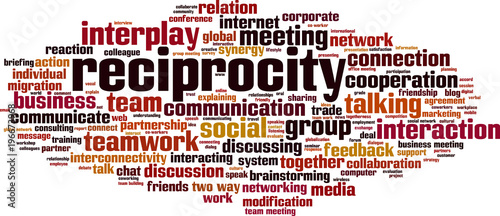 фотографія Reciprocity word cloud