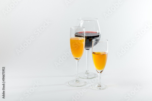 glasses with drinks