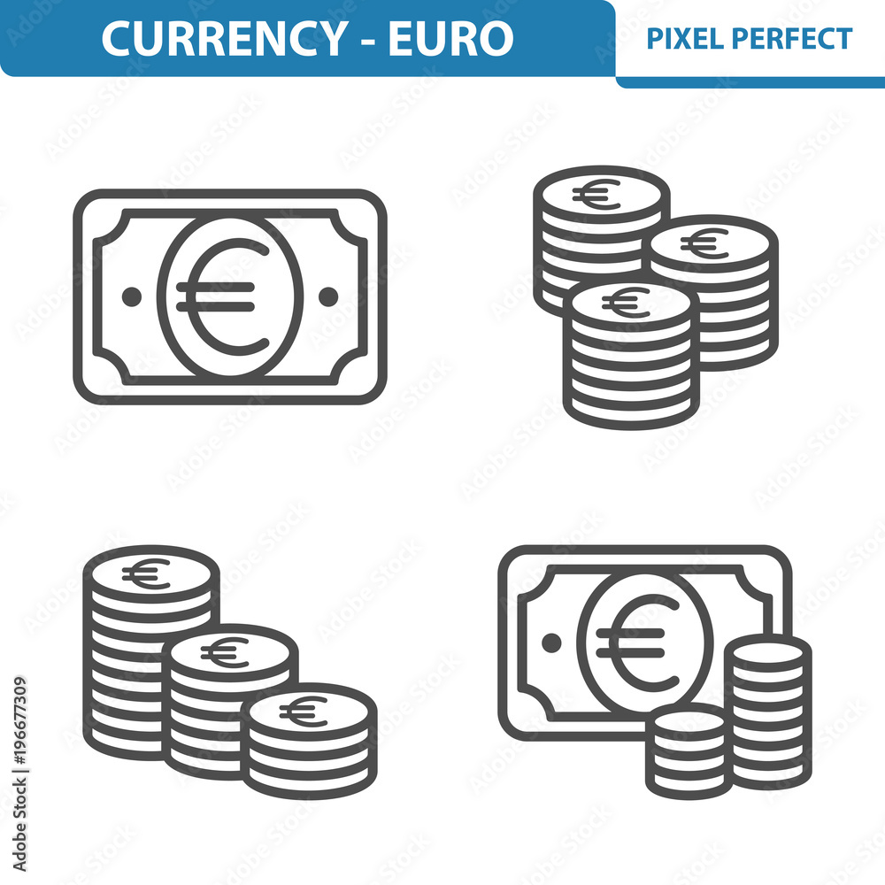 Euro Icons. Professional,pixel perfect icons depicting various Euro Currency concepts. EPS8 format. Euro Icons. Professional,pixel perfect icons depicting various Euro Currency concepts. EPS8 format.