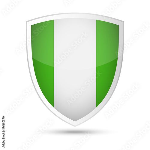 Free Download Nigeria Flag Vector Shield Icon - GFXLoad