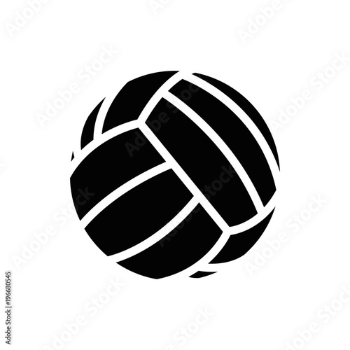 Volleyball ball silhouette