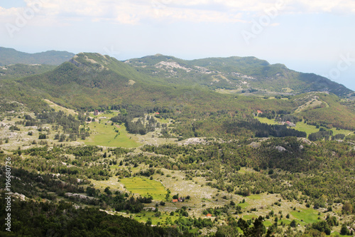 A view from Lovcen mountain, Kotor, Montenegro