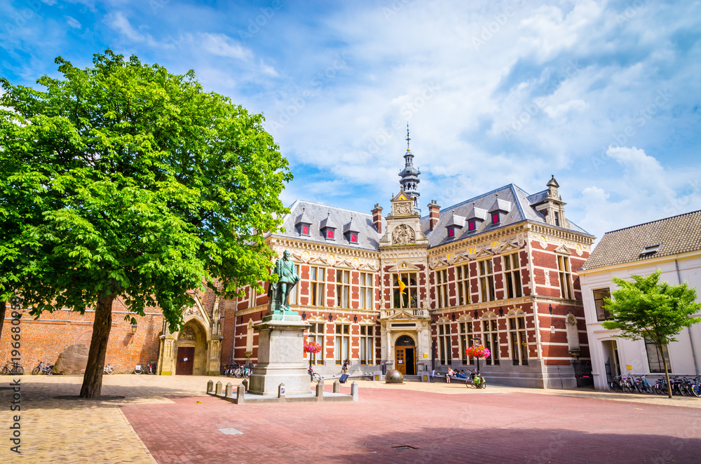 Utrecht University at Dom Square in Utrecht, Netherlands.