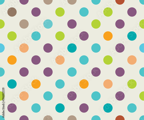 seamless abstract colorful dot vector patterns