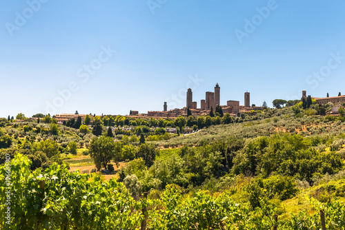 The Landscape in Tuscany is just beautiful with all those Vineyards where good Vines were born and the small Villages.