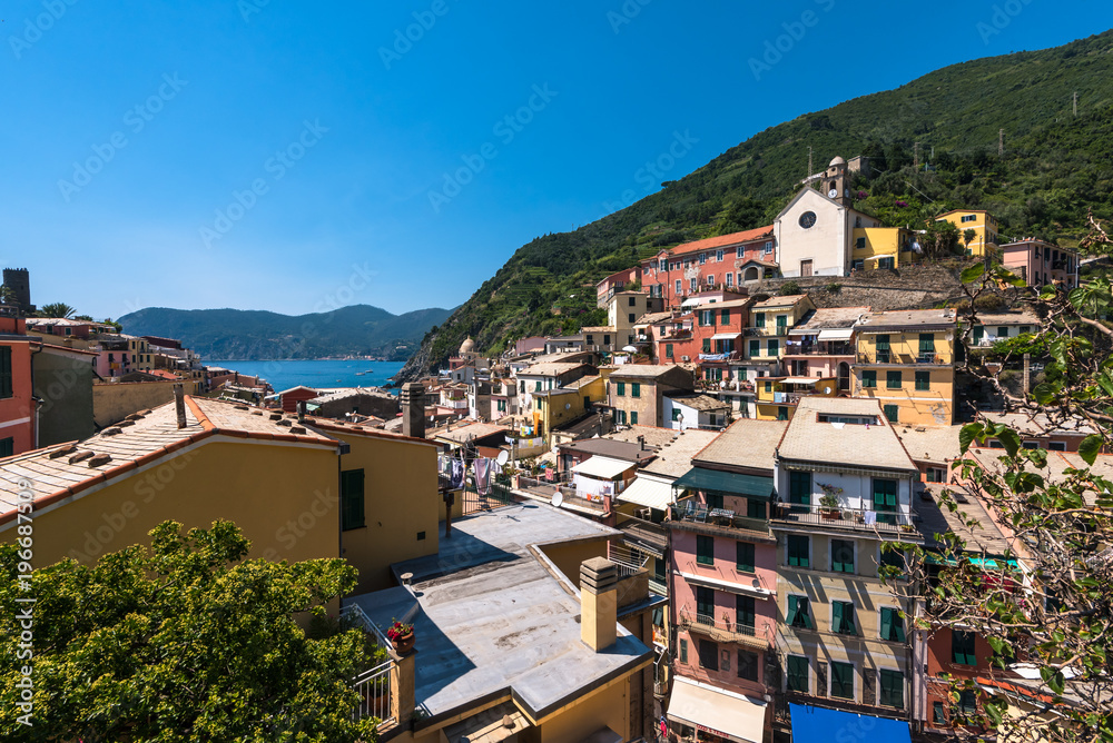 Vernazza in Cinque Terre is a Park in Italy, located on the West Coast of Italy. There are 3 major Towns in the Park, Manarola, Vernazza and Rio Maggiore