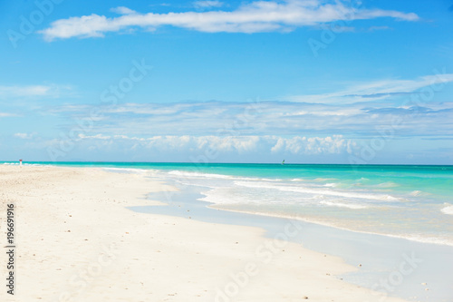 The beach of VAtlantic Ocean with a turquoise ocean.Varadero, Cuba © Anastasiia