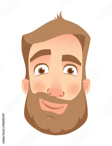 man face close up