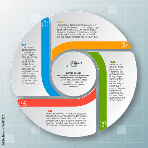 Abstract 3D Paper Infographics