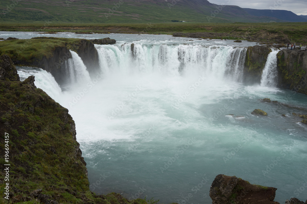 Landschaft rund um den Goðafoss - Wasserfall in Nord-Island Landschaft rund um den Goðafoss - Wasserfall in Nord-Island