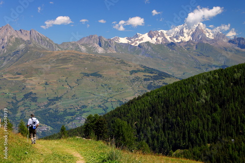 randonnée, trek, montagne, Mont-Blanc, Savoie, Tarentaise, France