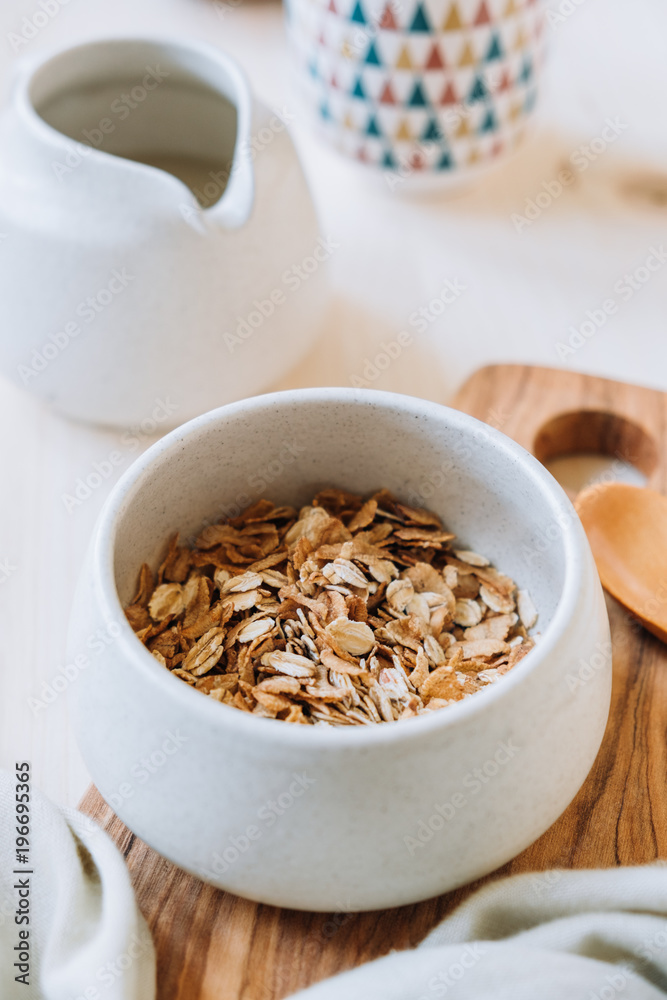 Bowl with cereal Bowl with cereal
