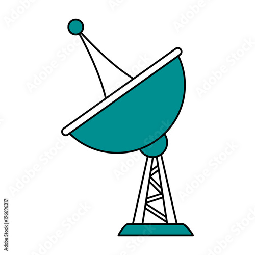 Telecommunication antenna symbol vector illustration graphic design