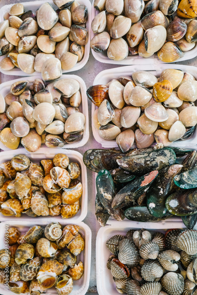 Seafood in containers Seafood in containers