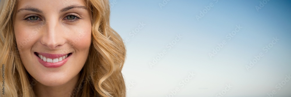 Composite image of portrait of beautiful blonde women Composite image of portrait of beautiful blonde women