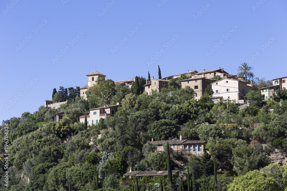 Mountain village Valldemosa in Mallorca