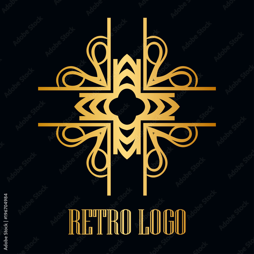 Fototapeta premium Vintage ornamental logo