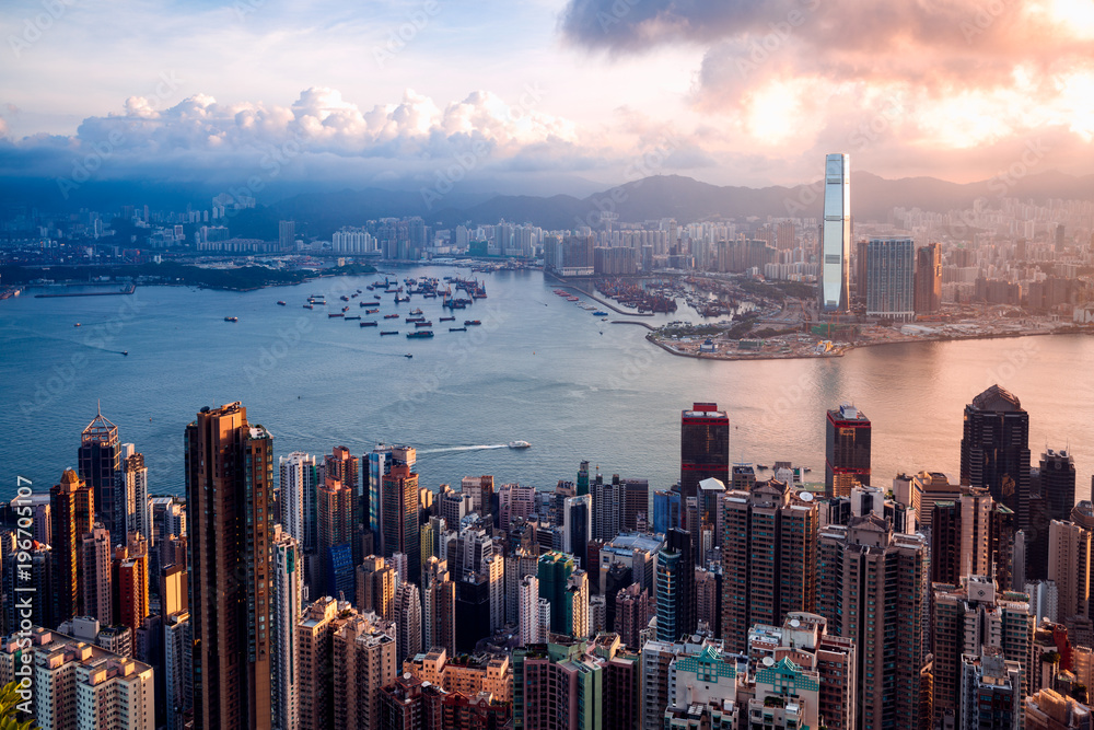 Hong Kong Sunrise, View from The peak, Hong Kong